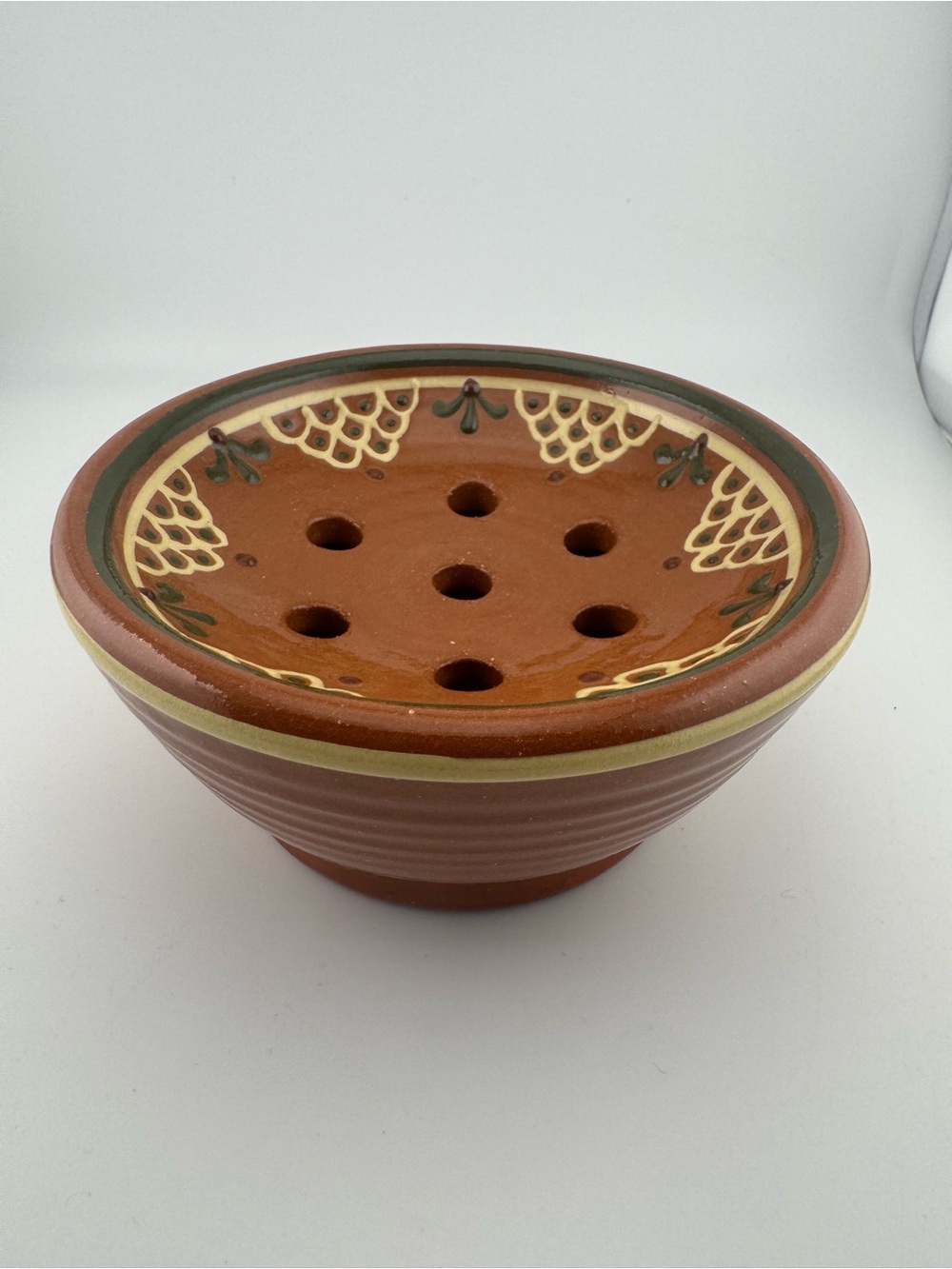 Greenfield Village Pottery Redware Soap Dish